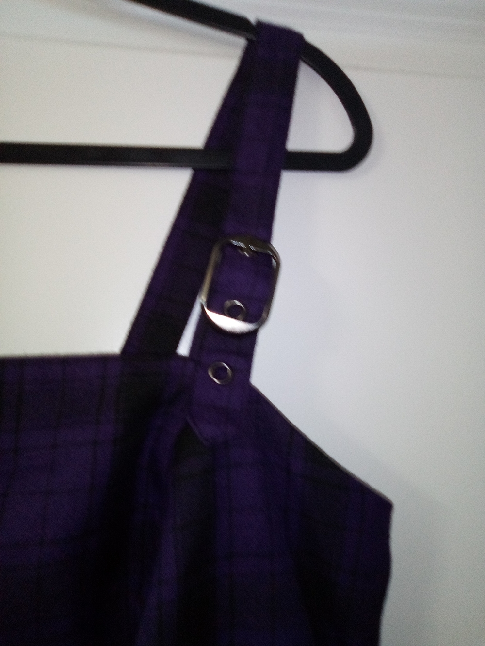 Hot Topic 90s Grunge Punk Emo Whimsigoth Dark Academia Mini Plaid Dress Size 18 - Picture 3 of 8